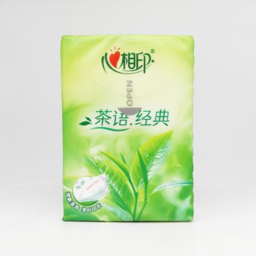 心相印|Hearttex茶语系列茶语兔小印手帕纸巾第3款正面图-纸巾博物馆