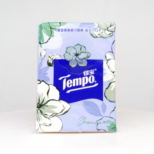 得宝|Tempo香氛款·2系列夏野茉莉手帕纸巾第2款正面图-纸巾博物馆