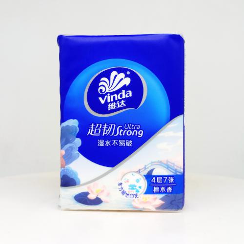 维达|Vinda限量超韧·2系列东方檀木香手帕纸巾第3款反面图-纸巾博物馆