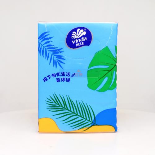 维达|Vinda限量超韧·2系列慵懒海岛假日手帕纸巾第2款正面图-纸巾博物馆