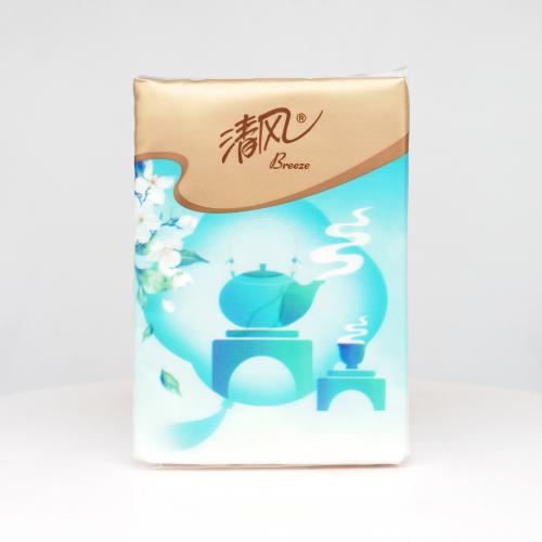 清风|Breeze丝柔系列江南白茶无香手帕纸巾第4款反面图-纸巾博物馆