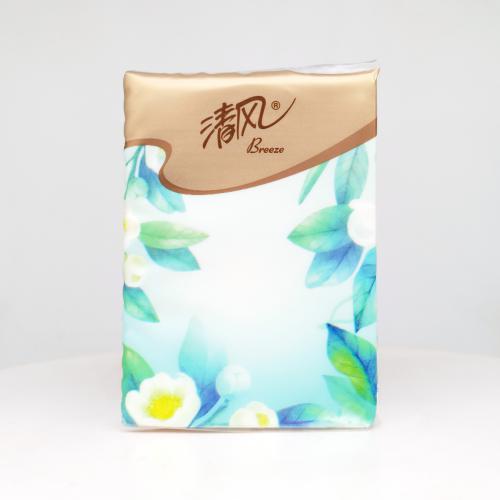 清风|Breeze丝柔系列江南白茶无香手帕纸巾第3款反面图-纸巾博物馆