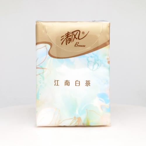 清风|Breeze丝柔系列江南白茶无香手帕纸巾第6款正面图-纸巾博物馆