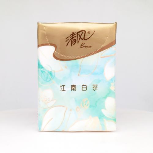 清风|Breeze丝柔系列江南白茶有香手帕纸巾第6款正面图-纸巾博物馆