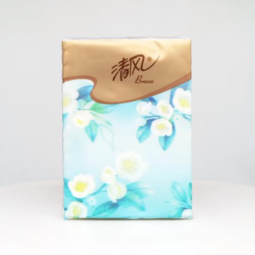 清风|Breeze丝柔系列江南白茶有香手帕纸巾第4款反面图-纸巾博物馆