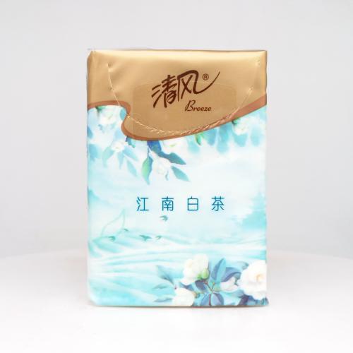 清风|Breeze丝柔系列江南白茶有香手帕纸巾第5款正面图-纸巾博物馆