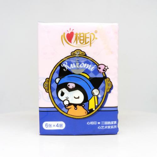 心相印|Hearttex三丽鸥家族系列心艺术家手帕纸巾第2款正面图-纸巾博物馆