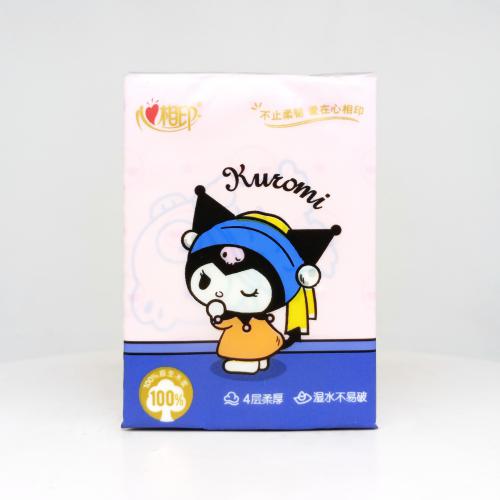 心相印|Hearttex三丽鸥家族系列心艺术家手帕纸巾第2款反面图-纸巾博物馆