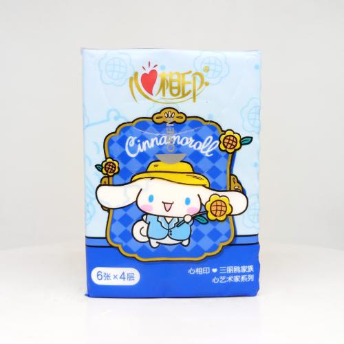 心相印|Hearttex三丽鸥家族系列心艺术家手帕纸巾第3款正面图-纸巾博物馆
