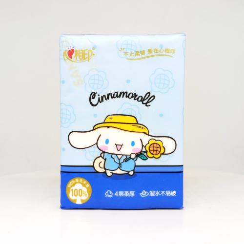 心相印|Hearttex三丽鸥家族系列心艺术家手帕纸巾第3款反面图-纸巾博物馆