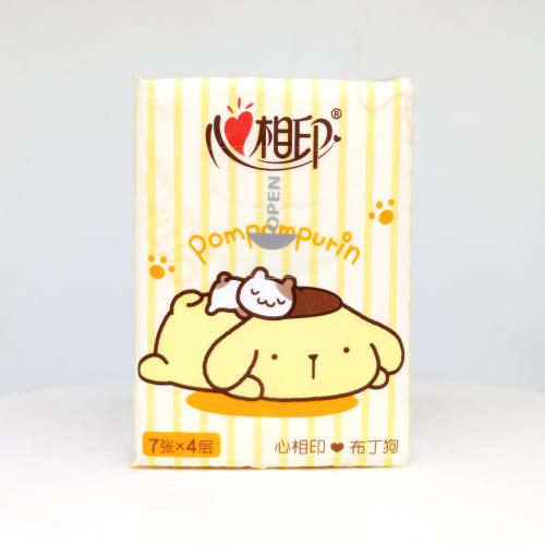 心相印|Hearttex三丽鸥家族系列布丁狗手帕纸巾第3款正面图-纸巾博物馆
