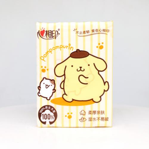 心相印|Hearttex三丽鸥家族系列布丁狗手帕纸巾第4款反面图-纸巾博物馆