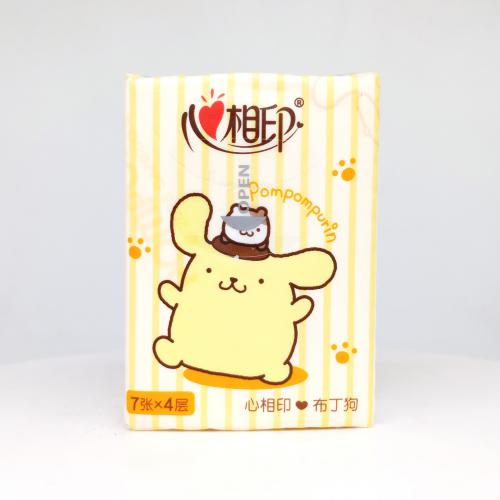 心相印|Hearttex三丽鸥家族系列布丁狗手帕纸巾第5款正面图-纸巾博物馆