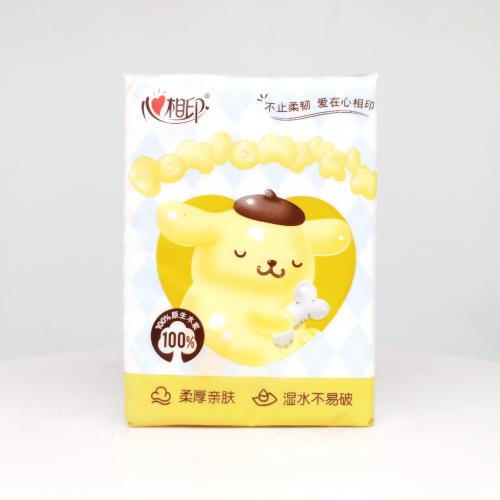 心相印|Hearttex三丽鸥家族系列布丁狗气球派对手帕纸巾第2款反面图-纸巾博物馆