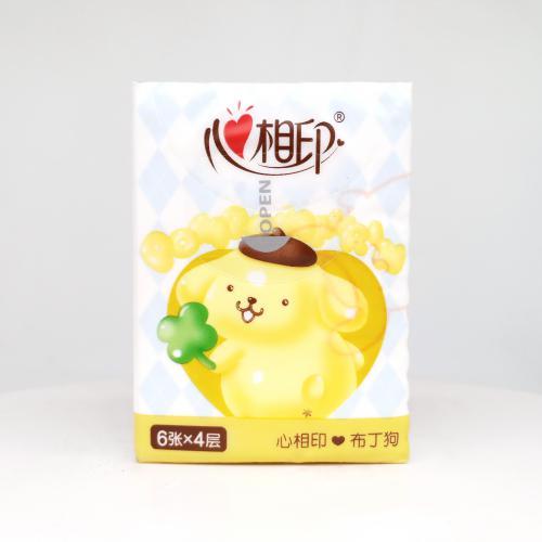心相印|Hearttex三丽鸥家族系列布丁狗气球派对手帕纸巾第3款正面图-纸巾博物馆