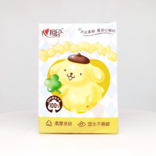 心相印|Hearttex三丽鸥家族系列布丁狗气球派对手帕纸巾第3款反面图-纸巾博物馆