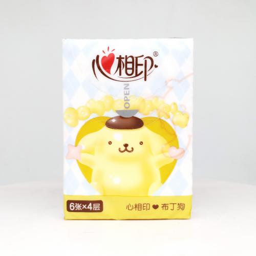 心相印|Hearttex三丽鸥家族系列布丁狗气球派对手帕纸巾第4款正面图-纸巾博物馆