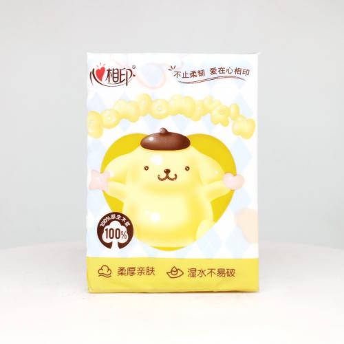 心相印|Hearttex三丽鸥家族系列布丁狗气球派对手帕纸巾第4款反面图-纸巾博物馆