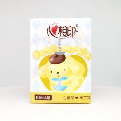 心相印|Hearttex三丽鸥家族系列布丁狗气球派对手帕纸巾第5款正面图-纸巾博物馆