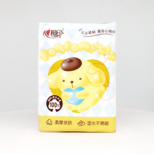心相印|Hearttex三丽鸥家族系列布丁狗气球派对手帕纸巾第5款反面图-纸巾博物馆