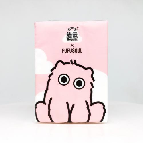 洁云|Hygienix系列fufusoul手帕纸巾第2款反面图-纸巾博物馆