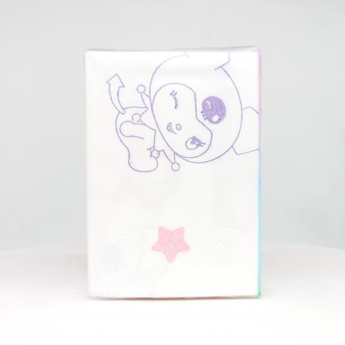 名创优品|MINISO印花系列派对闪闪手帕纸巾第3款反面图-纸巾博物馆