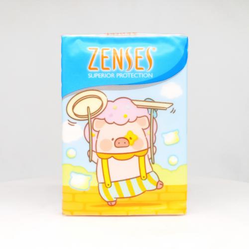 倩丝|ZENSES罐头猪系列原味手帕纸巾第2款反面图-纸巾博物馆