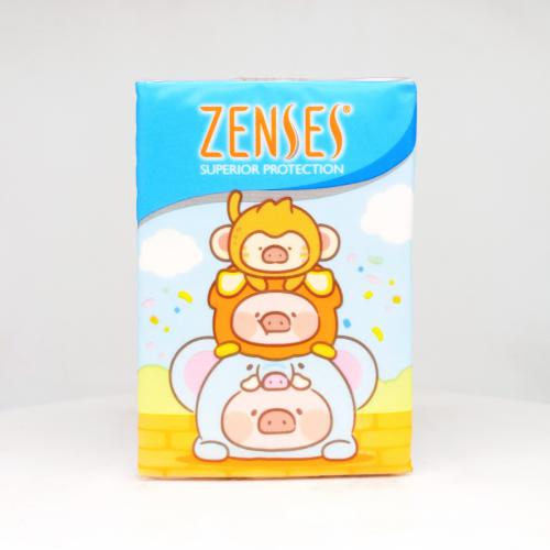 倩丝|ZENSES罐头猪系列原味手帕纸巾第3款反面图-纸巾博物馆