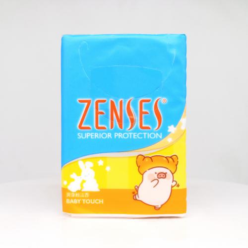倩丝|ZENSES罐头猪系列爽身粉手帕纸巾第2款正面图-纸巾博物馆