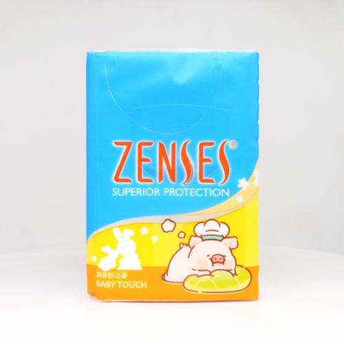 倩丝|ZENSES罐头猪系列爽身粉手帕纸巾第3款正面图-纸巾博物馆
