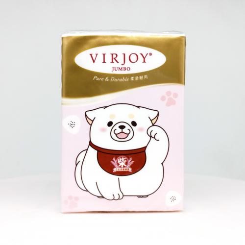 唯洁雅|VIRJOY系列柴犬手帕纸巾第2款反面图-纸巾博物馆