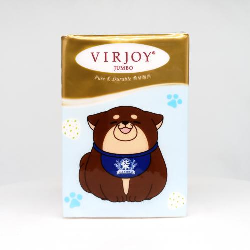唯洁雅|VIRJOY系列柴犬手帕纸巾第3款反面图-纸巾博物馆