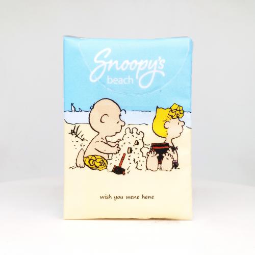 sunde|sunde史努比系列史努比沙滩手帕纸巾第2款正面图-纸巾博物馆