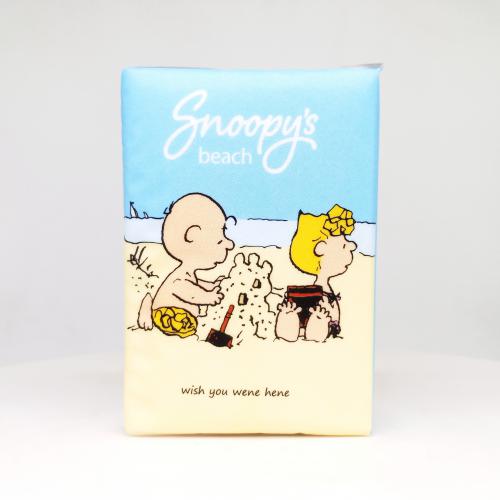 sunde|sunde史努比系列史努比沙滩手帕纸巾第2款反面图-纸巾博物馆