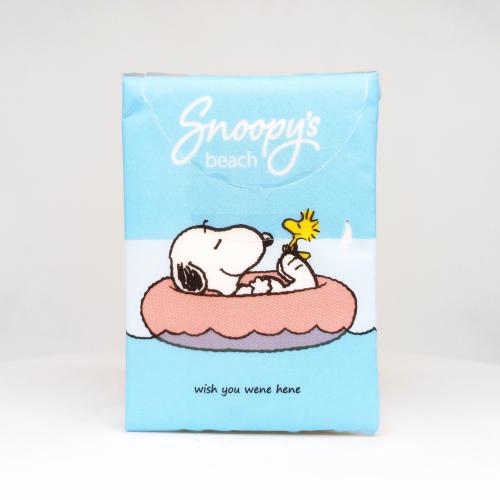 sunde|sunde史努比系列史努比沙滩手帕纸巾第3款正面图-纸巾博物馆