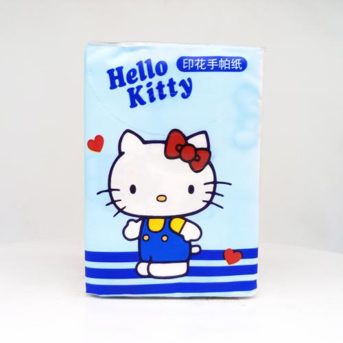 卡米屋|KA MI WUKITTY猫系列KITTY猫手帕纸巾第3款正面图-纸巾博物馆