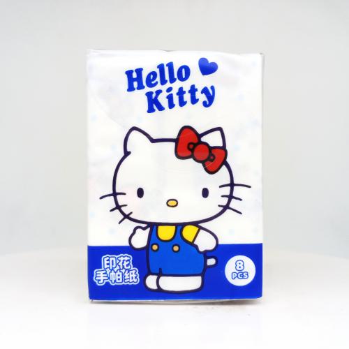卡米屋|KA MI WUKITTY猫系列KITTY猫手帕纸巾第3款正面图-纸巾博物馆