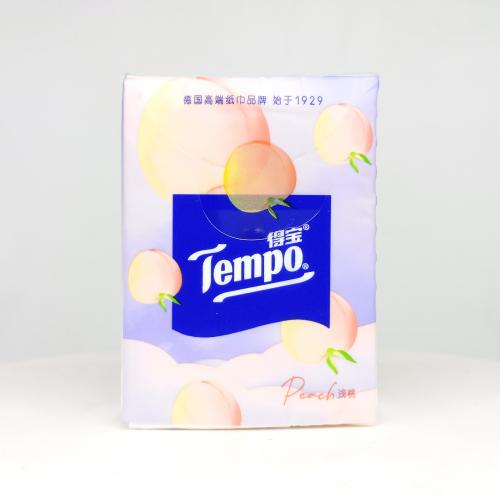 得宝|Tempo香氛款·2系列甜心桃手帕纸巾第2款正面图-纸巾博物馆