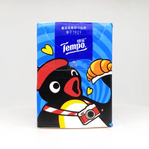 得宝|TempoPingu系列「鹅」作剧手帕纸巾第2款正面图-纸巾博物馆