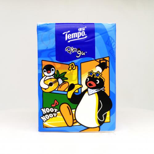 得宝|TempoPingu系列「鹅」作剧手帕纸巾第3款反面图-纸巾博物馆