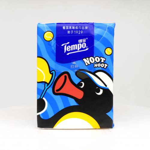得宝|TempoPingu系列「鹅」作剧手帕纸巾第4款正面图-纸巾博物馆